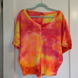 White Birch tie dye shirt, small